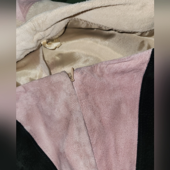 Vintage John Paul Richard's multicolored suede skirt - Picture 9 of 9